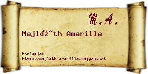 Majláth Amarilla névjegykártya